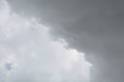 Low angle view of storm clouds in sky