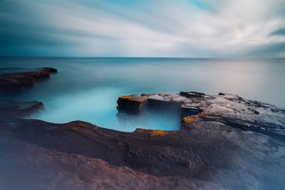 Scenic view of sea against sky