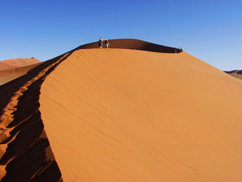 Low angle view of a desert