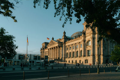 Low angle view of building against sky