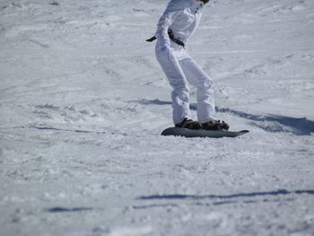 Full length of woman jumping in mid-air