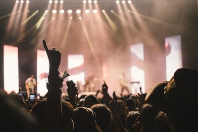 Crowd at music concert