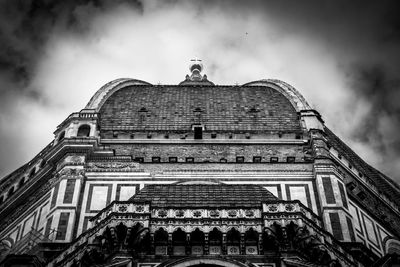 Low angle view of historical building