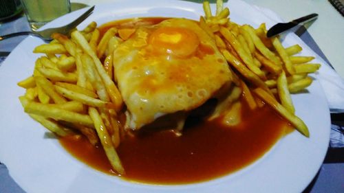 Close-up of food in plate