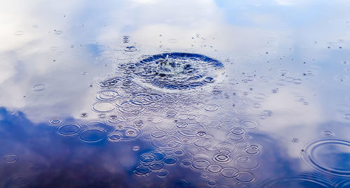 Full frame shot of bubbles in water