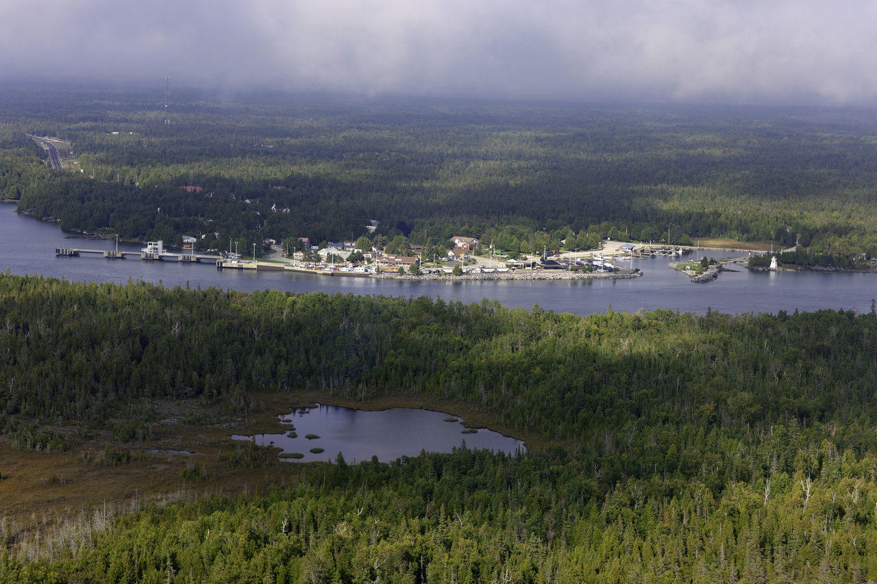 SCENIC VIEW OF LAKE AGAINST LANDSCAPE