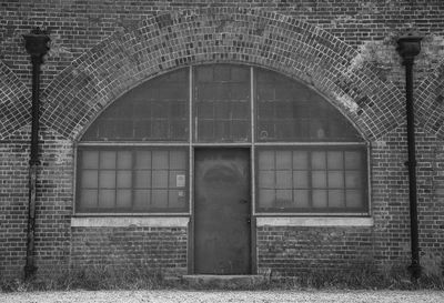 Hilsea lines ramparts in portsmouth united kingdom in black and white. 