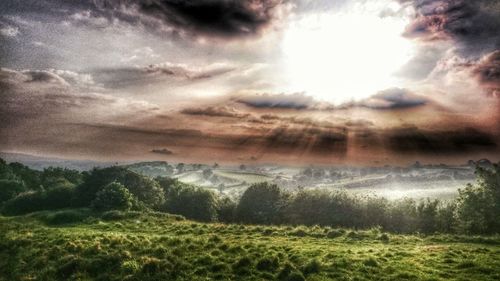 Scenic view of landscape against sky