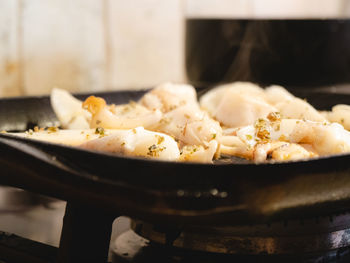 Close-up of food in plate