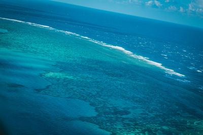 Aerial view of sea