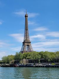 Low angle view of eiffel tower