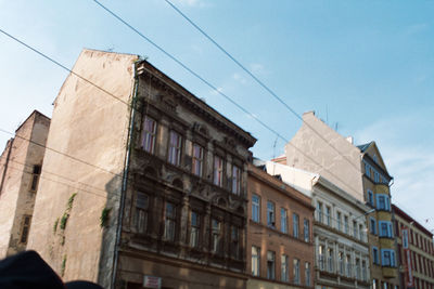 Low angle view of buildings against sky