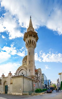 Low angle view of building against sky