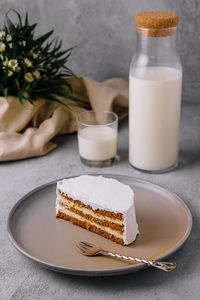 Close-up of breakfast on table