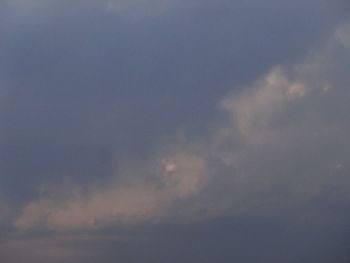 Low angle view of cloudy sky