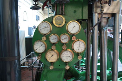 Close-up of machine