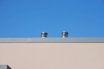 Low angle view of building against clear sky