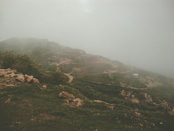 Scenic view of mountains