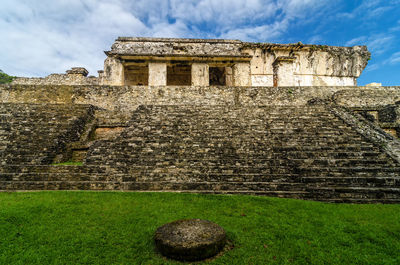 Low angle view of historical building