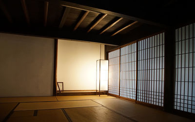 Empty corridor of building