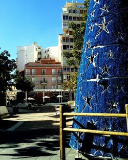 View of building against blue sky