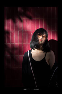 Portrait of a beautiful young woman