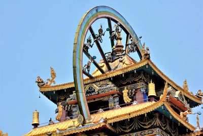 Low angle view of built structure against sky