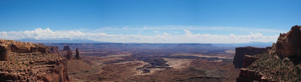 Panoramic view of landscape against sky