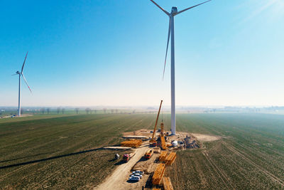 Installing new wind generator, windmill turbine maintenance