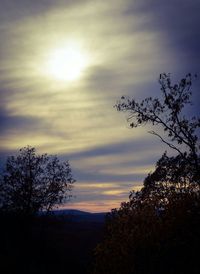 Scenic view of landscape against cloudy sky
