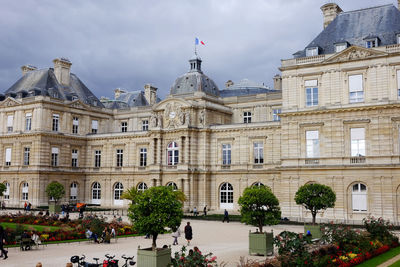 Low angle view of historical building