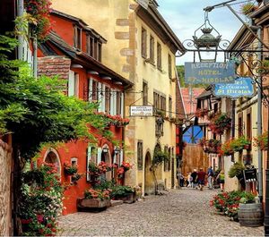 Street amidst buildings in town