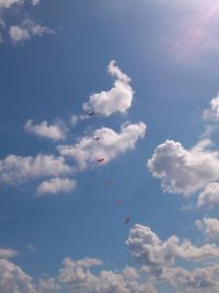 Low angle view of cloudy sky