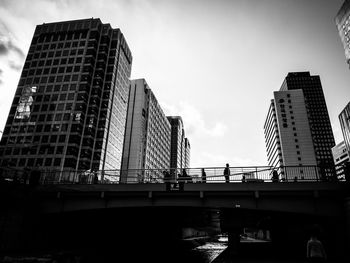 Low angle view of buildings against sky