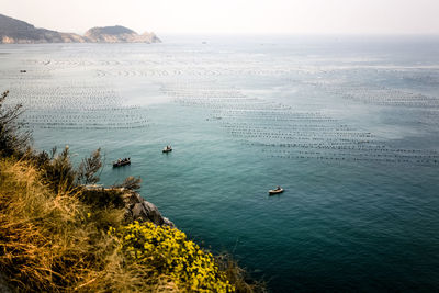 Scenic view of calm sea