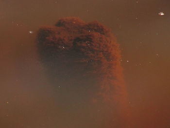 High angle view of illuminated light reflection in water