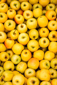 Heap of apples piled up