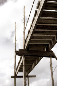 Low angle view of bridge against sky