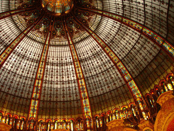 Low angle view of illuminated dome