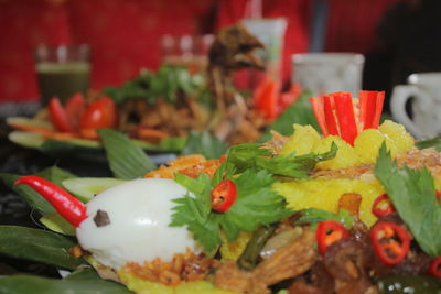 This is tumpeng rice