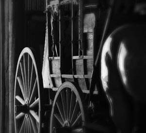 Close-up of bicycle wheel