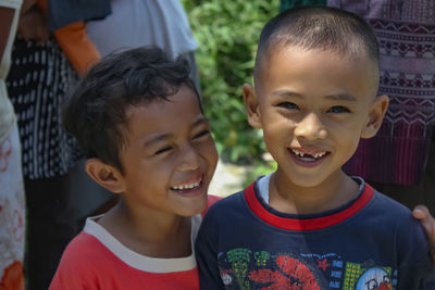 Portrait of smiling boy