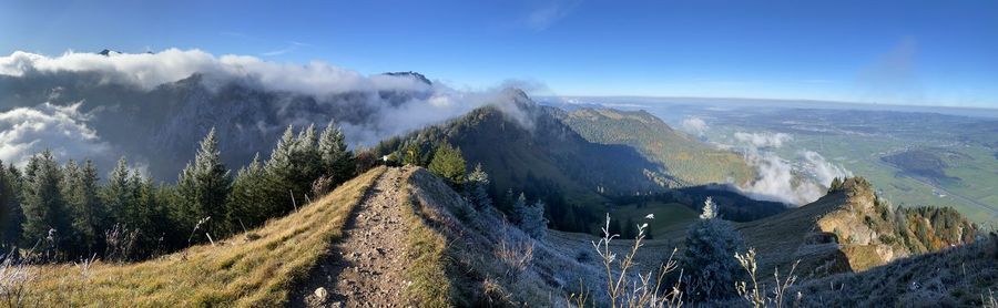 Panoramic view of landscape against sky