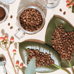 High angle view of food on table