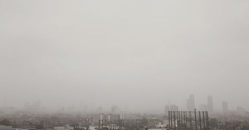 Buildings in city against sky