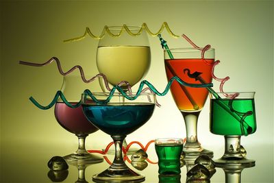 Close-up of drink on table