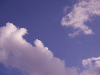 Low angle view of clouds in sky