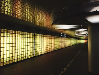 Interior of subway station