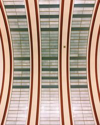 Low angle view of escalator in shopping mall