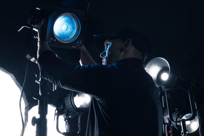 Close-up of security camera